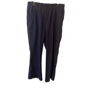 Urbane Ultimate Women’s Navy 2‑Pocket Stretch Scrub Pants – Size Large Straight